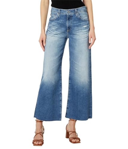 AG Adriano Goldschmied Women's Saige High Rise Straight Wide Leg Jean