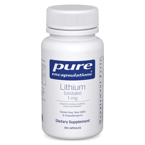 Pure Encapsulations Lithium (Orotate) 1 mg | Support for Calmness and Behavior* | 90 Capsules