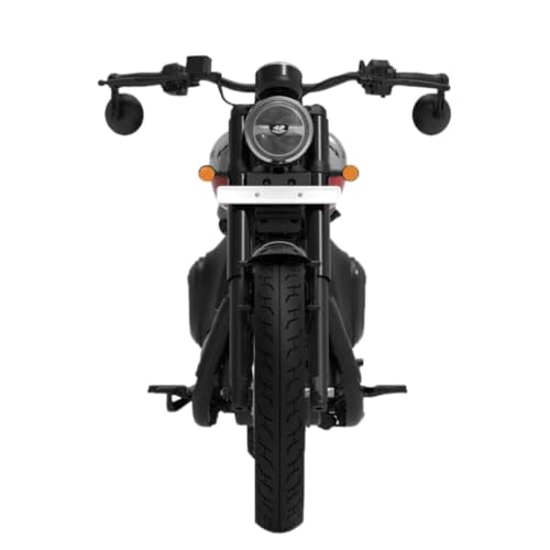 Image of ANSARI'S Trader Motorcycle Anti Glare Handlebar Bar End Mirrors Rear view Round Mirror Foldable and Adjustable Mirror Set of 2 Black Suitable For Jawa 42 Bobber