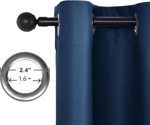 Cortinas 2 paneles parasol unicornio 3D azul rosa 91x214 cm ojales para sala de estar 4
