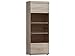 Produktbild KRYSPOL Vitrine 60 LINK Standvitrine, Vitrinenschrank, Glasvitrine, Wohnzimmer (Sonoma Eiche, ohne Beleuchtung)