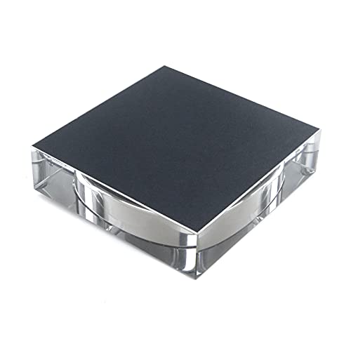 Semetall Large Glass Ashtrays,Modern Clear Ashtray For Office,Indoor,Outdoor,Patio,Home Decor(Black,Square,6"X6") #TOP3