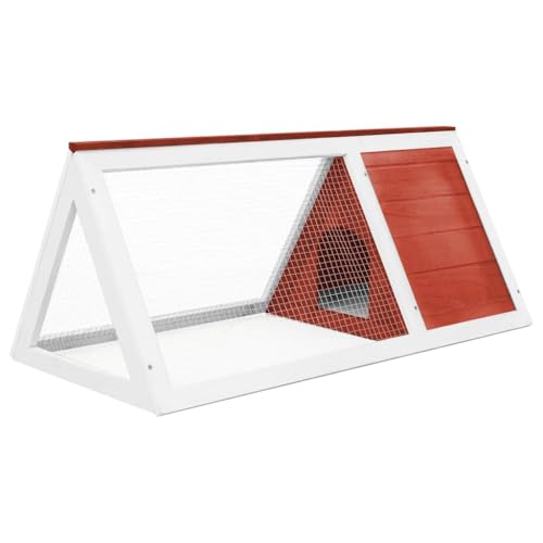 Clapier en bois pour lapins anti prédateur cage extérieure robuste - 4