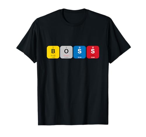 Be a Boss with Funny Periodic Table of Elements Meme Graphic T-Shirt