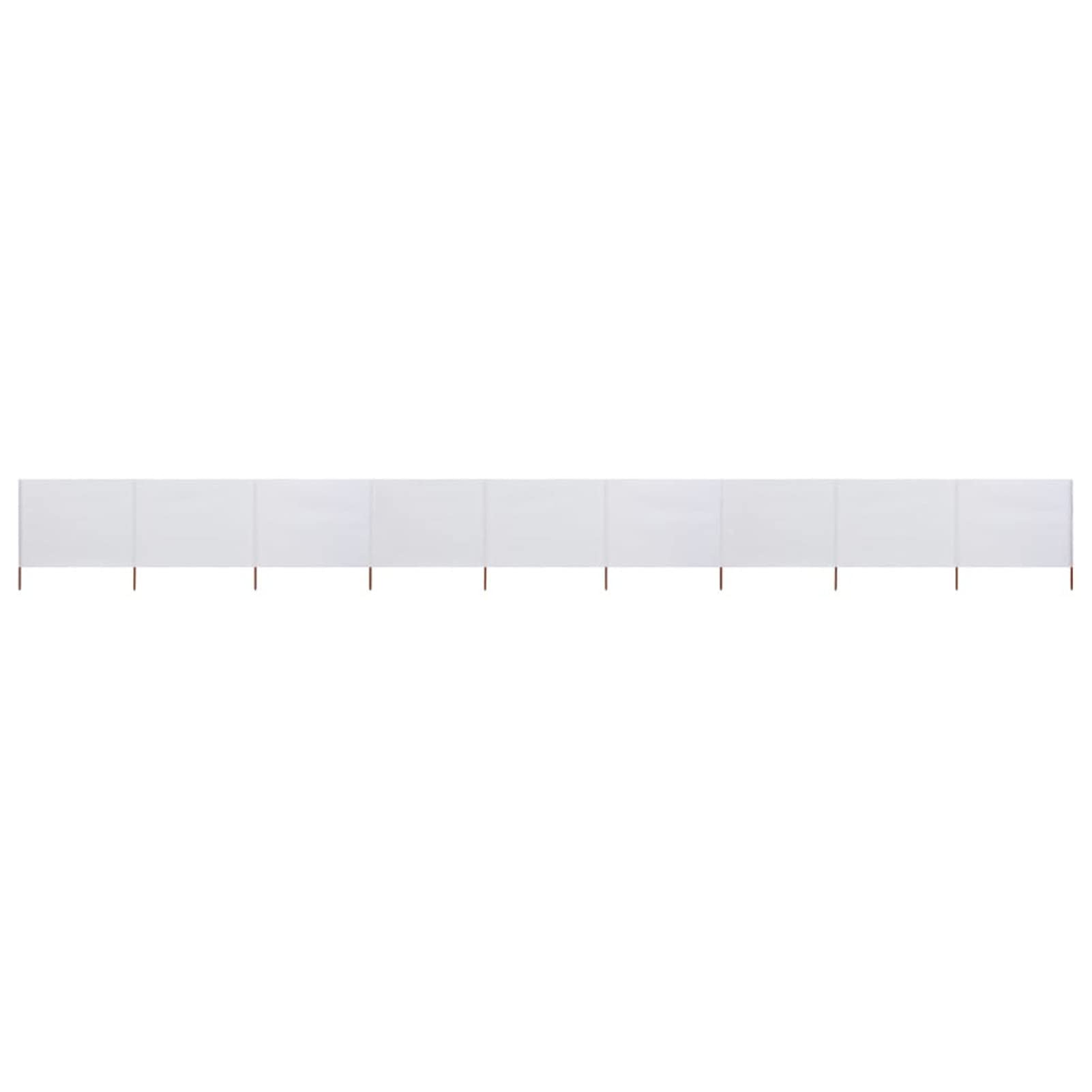 ShGaxin 9-panelowy parawan z tkaniny 1200 x 80 cm piaskowo-biały, parawan, parawan ogrodowy, parawan zewnętrzny-47186