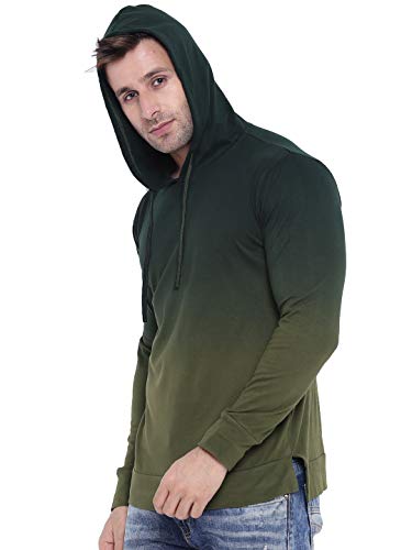 Image of GRITSTONES Tan dye Hooded T-Shirt GSHDOMB2029-P