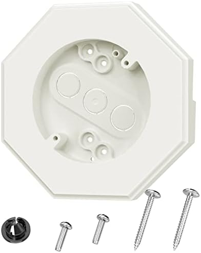 Siding Mounting Block, Siding Mounting Kit with Built-in Electrical Box, Vertical Lamps Mounting Plate Siding Light Blocks for 1/2 inch Lap Siding, White