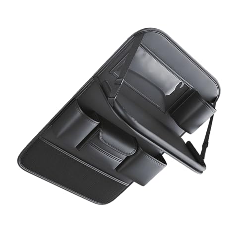 Zambuph de conducción para elementos esenciales del coche organizada y al alcance mientras se conduce, bolsa de almacenamiento colgante para el asiento trasero del coche, PU