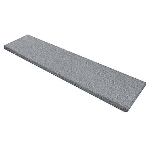Prettiee Almohadillas para sillas y Muebles, Almohadillas para Bancos con Fundas extraíbles para mesas de Comedor de Cocina, 80 x 45 x 5 cm, Azul