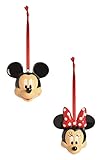  Primark Disney Mickey und Minnie Weihnachtskugeln, 2 Stück