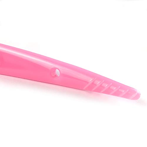 Qisan 2 Stücke Lange Griff Flaschenbürste Topf und Pfanne Reinigungsbürste Lange Reiniger Wasserflasche Zurück Wäscher Lange Griffige Abwaschbürsten-Rosa