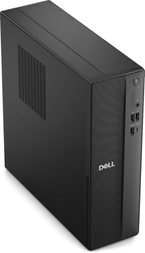 Image of Dell Slim Mini Desktop, AMD Ryzen 5 150 Processor, 8GB, 1 x 8GB DDR5 4800MT /s RAM, 512GB M.2 PCIe NVMe Solid State Drive, Built-in AMD Radeon Graphics, Microsoft Office Home 2024 + Microsoft 365 Basic