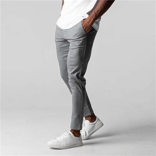 Active Chinos Pants Men, Active Chinos Edge Lifestyle Pants Men, Trousers Loose Fit Straight Legs Elastic3
