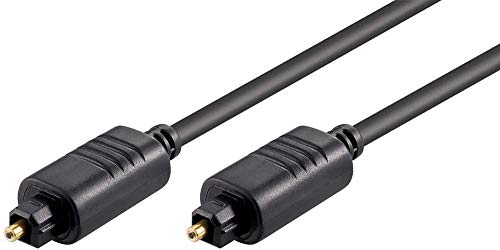 Cable TOSLINK negro de 1m TT6100BKAD macho a macho para conectar tu barra de sonido al televisor