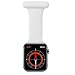 TRIXES Smartwatch-Anhänger, Weiß – Pin-Verschluss (42-45 mm)