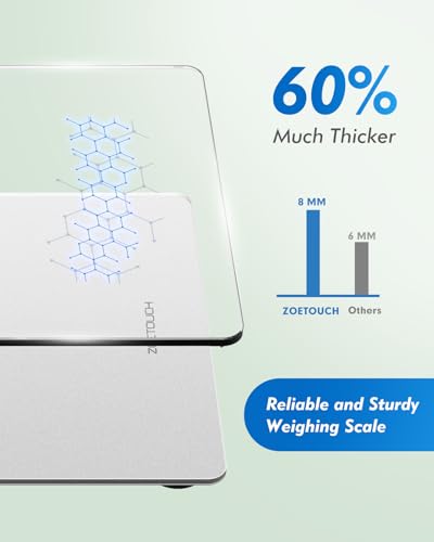 Zoetouch 9-JU02NA07-HYUS 550Lb Digital Bathroom Scale For Body Weight With Bmi And Beep Sound, Zoetouch Bluetooth Weighing Scales Over 500Lb Work thumb #7