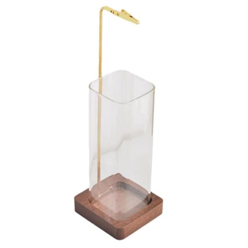 Bruleur Encens, Porte-encens en Bois pour Attrape-Cendres, Brûleur d'encens Inversé pour Bureau...