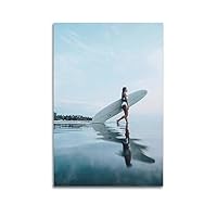 Tavola Da Surf Decorativa Con Fenicottero 61 Cm – Placca In Legno A Tema Spiaggia Per Parete, Decorazione Estiva Per Casa E Camere - 2