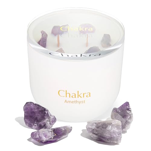 Bougies parfumées améthyste pour vos séances de méditation et moments de détente