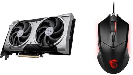 MSI GeForce RTX 5060 Ti 16G VENTUS 2X OC PLUS + MSI ゲーミングマウス GM08