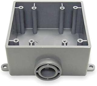 1/2 In Hub Pvc Weatherproof Box 2Gang - Pack Of 6