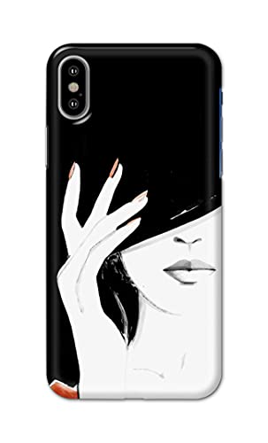 Image of PRINTFIDAA Photo of Beautiful Girl Hard Back Cover for Apple iPhone X /iPhone 10 / iPhone Ten /iPhone Xs Back Cover -(P6) KAT1005