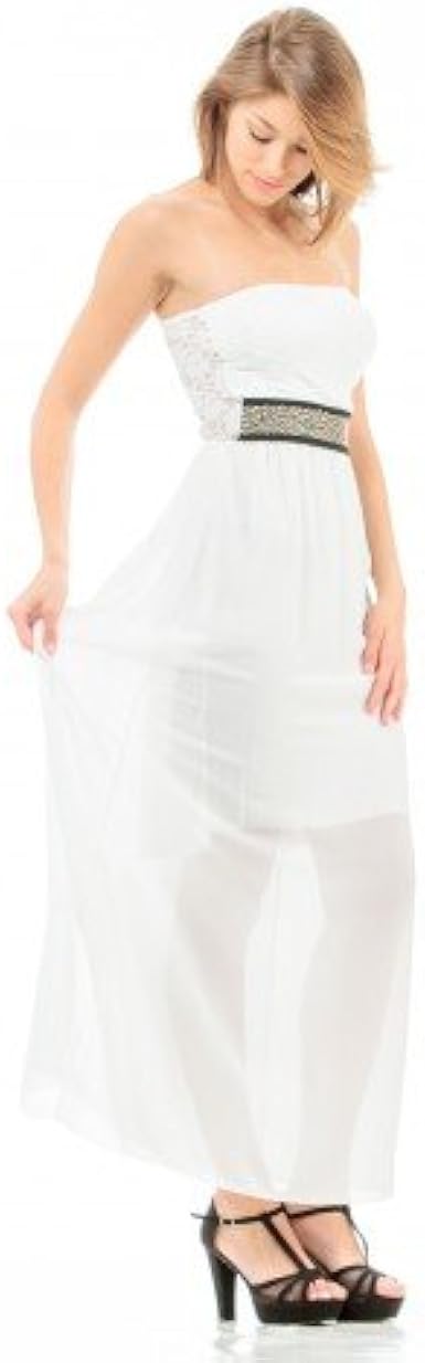 robe longue blanche amazon