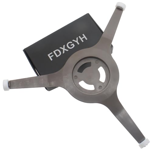 FDXGYH Triple Arm Microwave Oven Turntable Ring Rotating Ring Roller Glass Plate Tray Support Holder for 10.6\" Microwave Oven Glass Flat Turntable Plate