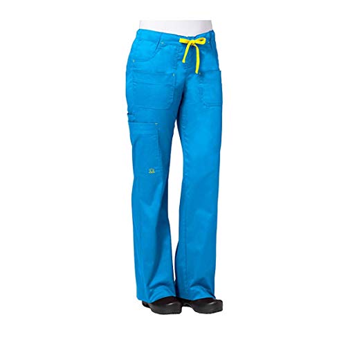 Maevn Women's Utility Cargo Pants(Pacific Blue, Large Tall)