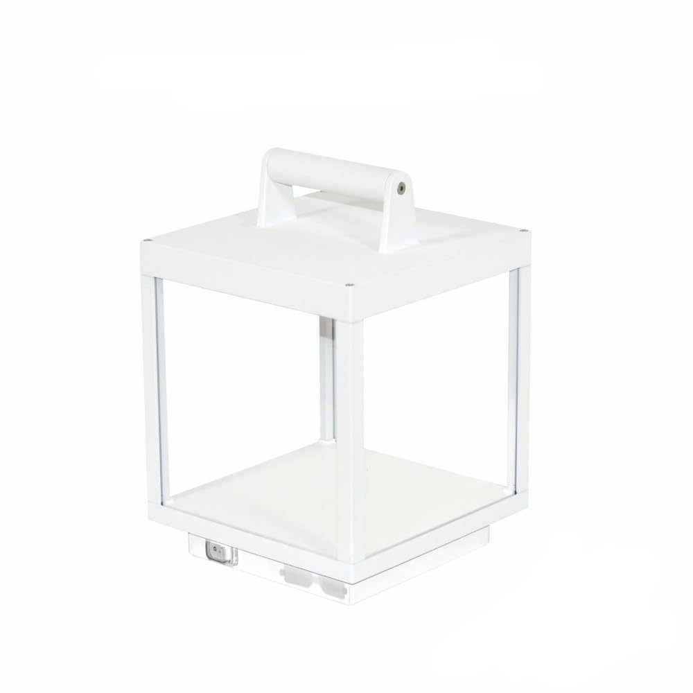 Beneito Faure Lanterna Visor Corten da Esterno IP65 - Lampada da Tavolo a Led in Alluminio a Batteria 5W 120° flusso luminoso di 460 lumen fino a 25h di Autonomia Codice 3931