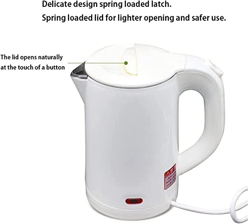 LIOONS Tetera eléctrica clásica acero inoxidable 0.6L miniatura 4