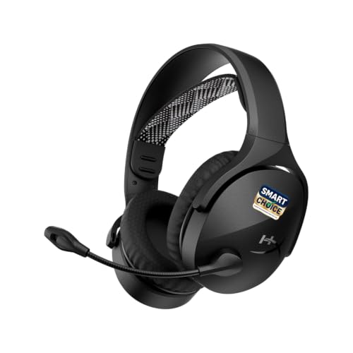 Image of HyperX Cloud Jet Smartchoice Dual Wireless Gaming Headset, 2.4GHz dongle, Bluetooth 5.2, PC, PS5, Nintendo Switch, Steam Deck, Mobile, USB-A, Black