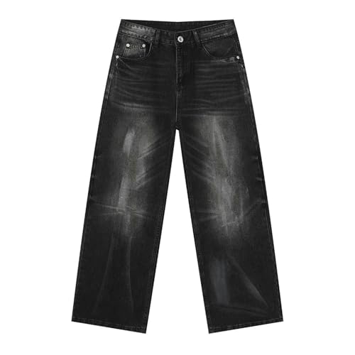 Men's Denim Jeans Vintage Straight Wide Leg Casual Weekend Daily Commuter Relaxed Pants for Men