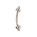Produktbild BodyJewelryonline Erwachsenen 16ga i.p. Rose Gold beschichtet Body Piercing-Schmuck - Lippe, Augenbraue, Labret, Brustwarze, Nase - einzeln (Augenbraue Spike 5/16"(8mm))