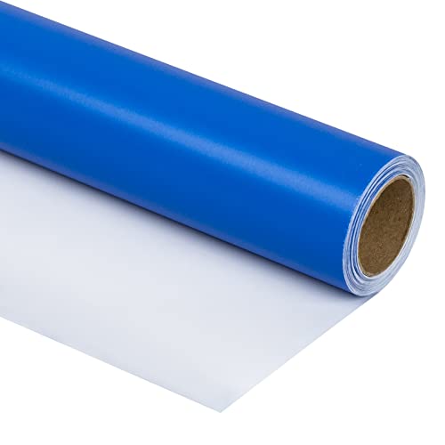 RUSPEPA Royal Blue Wrapping Paper Solid Color...