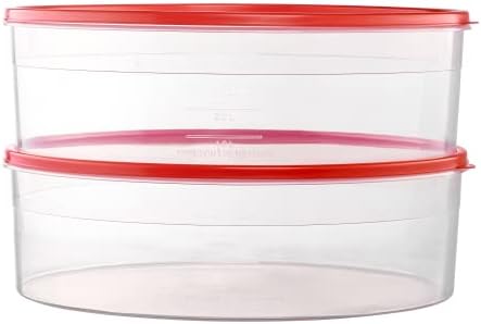 2 Pack Pie Carrier Cake Storage Container with Lid | 10.5" Large Round Plastic Cupcake Cheesecake Muffin Flan Cookie Tortilla Holder Storage Containers Airtight | Pie Keeper Transport Container