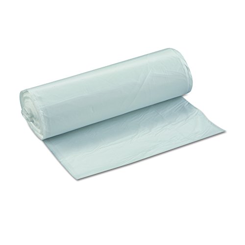 Image of Inteplast Group S334017N 33 Gallon Capacity, 40 inch Length x 33 inch Width x 17 Mic Thickness, Natural Color, HDPE Commercial Coreless Institutional Trash Can Liner (Case of 10 Roll, 25 Bags per Roll)