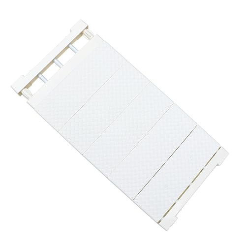 OFFSCH Adjustable Shelf Dividers for Closet Organization Expandable Storage Rack for Wardrobe and Cupboard Sturdy Plastic and No Tools Required Space-Saving Design White