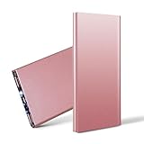 Ultra Thin 20000mAh Portable External Battery Charger Power Bank for Cell Phone (Rose Gold)