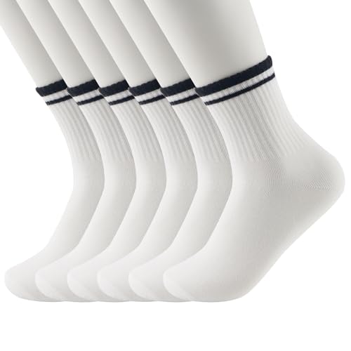 Image of Ankle Socks For Women, Tube Socks Women, Moisture-Wicking Socks,Striped Ankle Socks Women, Vintage Striped Socks, Novelty, Casual, Suitable For School,Work,Exercise(5 Pairs)