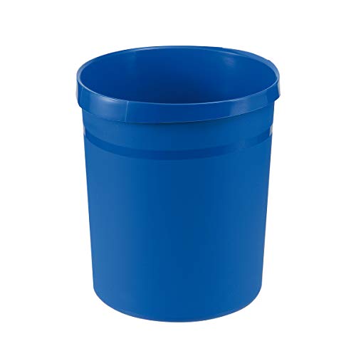 Han Grip - Cestino per la carta straccia con impugnatura incassata, 237/312 x 350 mm, 18 l, colore: Blu