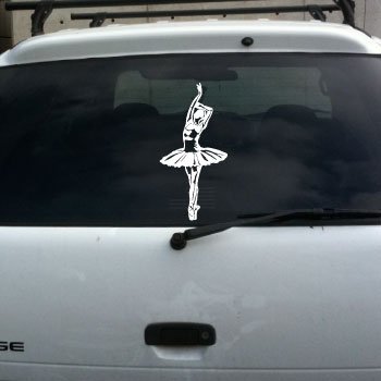 Ballerina Dancing Vinyl Decal big