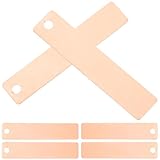 Baluue 6 Stück Teiliges Kupfer anodenblech Präzise Abmessungen Stabile Leistung Wissenschaftliche Batterie experimentiermaterialien für Unterricht und Labor Zuverlässiges Kupferblech für