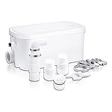 Praktische Abwasser-Entsorgung: Die Hebeanlage eignet sich für das Abpumpen von Abwasser aus Dusche, Waschtisch, Urinal, Bidet und Kondensaterzeugern