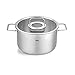 Produktbild Fissler Pure Collection / Edelstahl-Kochtopf (Ø 24 cm, 5,7L) Töpfe inkl. Glas-Deckel, Innen-Skalierung  Induktion, Silber