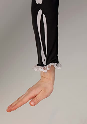 Disfraz de vestido esqueleto para niñas con leggings miniatura 4