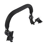 Angle Baby Stroller Bumper Bar for Comfortable Grip, Universal Stroller Armrest with Silicone Handle