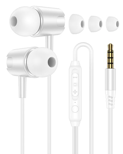 Wired Earbuds 3.5mm Jack with Mic, iPhone Earphones Wired...