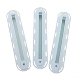 Shophubio Cajas de aletas de surf para accesorios de tabla de surf con tornillos y llave, paquete de 3 aletas impermeables de PVC, accesorios de montaje compatibles con aletas de surf estándar (negro)