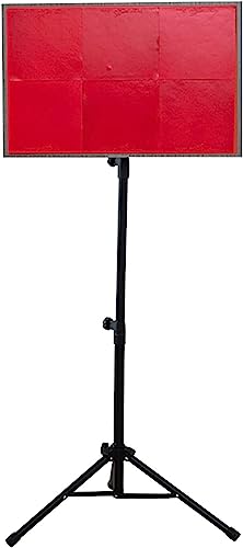 卓球ピンポン台 ピンポン練習 エクササイズ リバウンドボード 自立型 卓球トレーナーキット 初心者向け 反応力訓練 高さ調節可能 三脚スタンド付き ポータブル スプリングバックマシン 取り付けが簡単 (Color : Red)